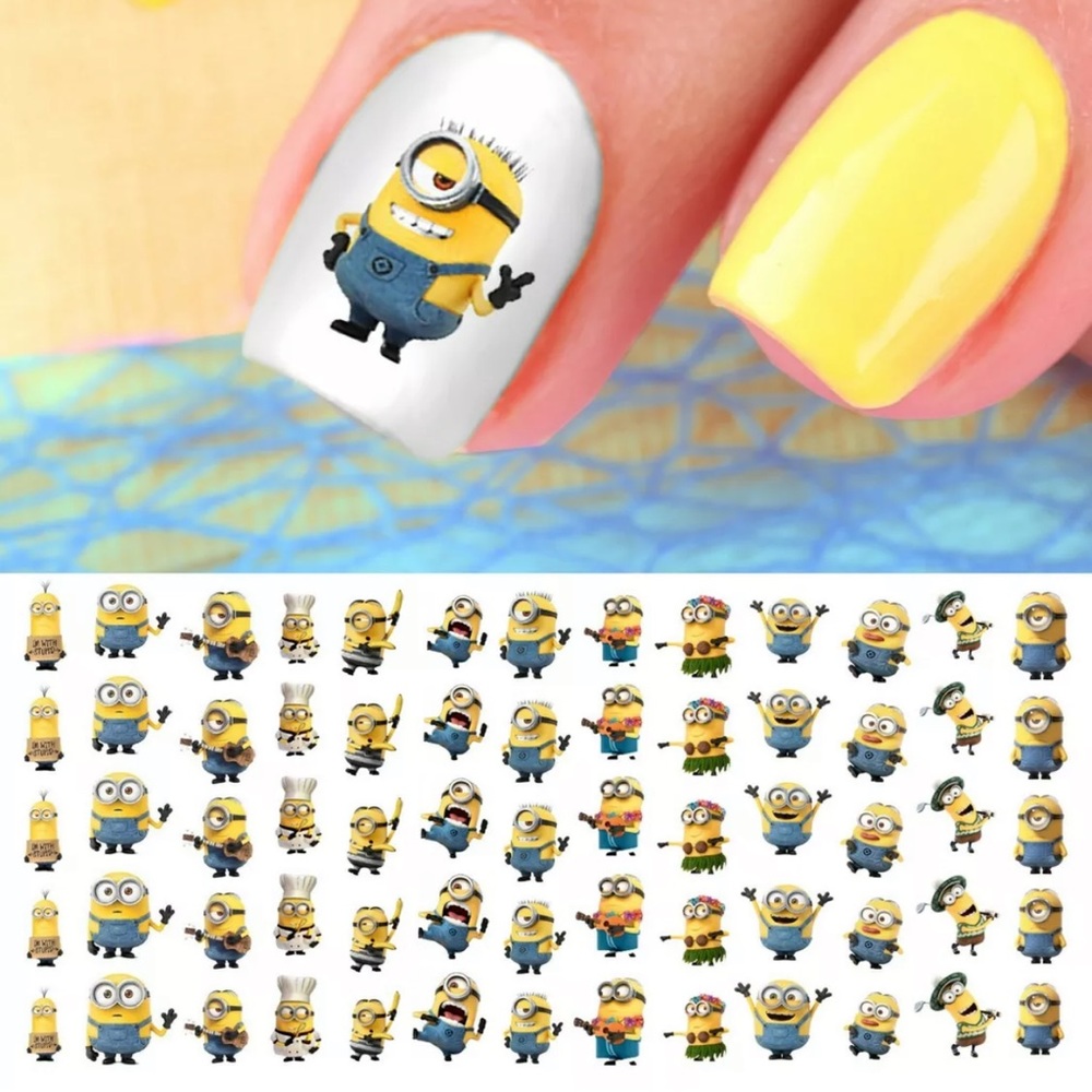 💌BO/GO$6 Minions Transfer Nail Decals
